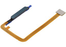 Lector de huella digital verde oscuro con cable flex para Samsung Galaxy A07 4G (A075), repuesto de reparación.