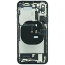 Tapa trasera Space Gray para iPhone XS (A1920, A2097) con puerto de carga y componentes preinstalados, grado B.