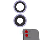 Lente de Cámara Trasera con Soporte y Bisel para iPhone 12 / 12 Mini (Morado)