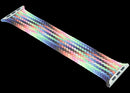 Correa Braided Solo Loop Apple Watch Pride Edition original, con trenzado elástico multicolor vibrante, compatible con 44mm-49mm.