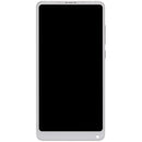Pantalla LCD blanca Aftermarket Plus para Xiaomi Mi Mix 2S con marco, ideal para reparación de display roto.