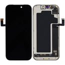 Pantalla OLED usada OEM para iPhone 17 Pro con cable flex de sensor de luz, lista para reparación.