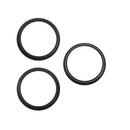 Anillos de bisel de cámara trasera para iPhone 16 Pro/Pro Max, titanio negro, juego de 3 piezas, paquete de 10.