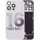 Compra en Xela Quetzaltenango la Tapa Trasera con Placa de Acero con carga inalámbrica y NFC para iPhone 16 Pro Max en color Blanco Titanio, grad A y garantizada.