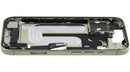 Chasis medio usado de iPhone 17 (EU/Global) A3280/A3281 con puerto de carga USB-C y piezas pequeñas.