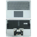 Teclado y tapa superior originales Microsoft Surface Laptop 4 13.5" (1950) color platino, versión EU, con teclado QWERTY español.