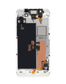 Pantalla LCD táctil con marco para BlackBerry Z10 blanca, repuesto premium para reparación.