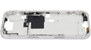 Chasis blanco titanio para iPhone 16 Pro (A3292, A3293) con botones de encendido y volumen, repuesto de reparación.