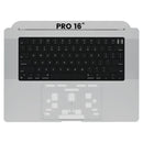 Tapa superior con teclado MacBook Pro 16 (A2485 / Late 2021) / (A2780 / Late 2023) (Teclado US) (Space Gray) disponible en Quetzaltenango.