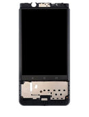 Pantalla LCD con marco para BlackBerry KEYone (Reacondicionado) (Negro)