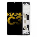Pantalla LCD refabricada con marco para Realme C3 disponible en Quetzaltenango.