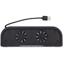 Base de enfriamiento HUB negra para Nintendo Switch 2, con ventiladores y puertos USB para accesorios.