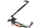 Puerto de carga flex iPhone 17 Pro Max A3294 Cosmic Orange para reparación, un repuesto esencial para solucionar problemas de carga.