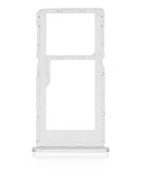 Bandeja para doble tarjeta SIM para Xiaomi Redmi Note 10 5G (Plata Cromada)