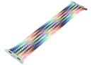 Correa Braided Solo Loop Pride Edition para Apple Watch, con trenzado multicolor vibrante. Talla 4 (pequeña), compatible 38mm, 40mm, 41mm, 42mm.