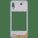 Carcasa de marco medio compatible con Samsung Galaxy A30 (A305 / 2019) en color blanco en Xela Quetzaltenango.