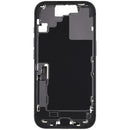 Chasis medio usado de iPhone 17 (A3280, A3281) con puerto de carga flex y pequeñas piezas.