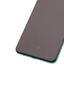 Pantalla refurbished Huawei Mate 30 con marco verde, repuesto para reparación de display LCD.
