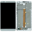 Pantalla LCD blanca original Huawei Mate 7, repuesto para reparación de display roto.