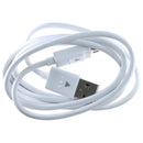 Cable USB-A a micro USB LG blanco de 1 metro, ideal para carga y transferencia de datos.