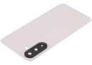 Tapa trasera de vidrio rosa melocotón para Samsung Galaxy A26 5G (A266) con lente de cámara, repuesto Aftermarket Plus.