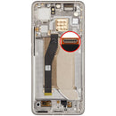 Pantalla OLED refurbished Titan Gray con marco para Xiaomi 14T Pro o Redmi K70 Ultra, lista para reparación.