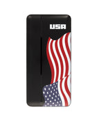 Batería portátil Bytech de 10000mAh, diseño de bandera de EE. UU., doble USB, para cargar dispositivos.