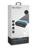Batería dual USB A Bytech de 8000mAh en color negro ideal para recargar dispositivos móviles en Quetzaltenango.