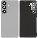 Tapa trasera plateada para Samsung Galaxy S26 con cristal de cámara y lente, repuesto Aftermarket Plus.