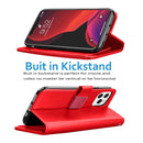 ¡Protege tu iPhone 11 Pro Max con estilo en Quetzaltenango con esta elegante funda cartera de cuero rojo!