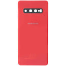 Tapa trasera original Samsung Galaxy S10 roja, back cover de repuesto para modelos SM-G973F.