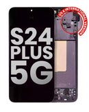 Pantalla OLED usada con marco para Samsung Galaxy S24 Plus 5G en color Negro Onyx en Quetzaltenango.