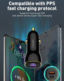 Cargador de auto dual USB LDNIO C103 PD QC 4.0 con cable USB C-C en Xela, Quetzaltenango.