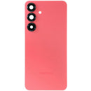 Tapa trasera original Samsung Galaxy S25 Plus 5G Service Pack en color rojo coral, para reparación de móvil.