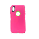 Estuche  Defender Fucsia/ Verde - IPHONE XS MAX (6.5)