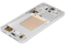 Pantalla Samsung Galaxy S26 5G blanca, display LCD de repuesto para reparación de pantalla rota.