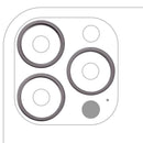 Anillo bezel de cámara trasera para iPhone 13 Pro/Max grafito, protección elegante y duradera.