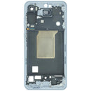 Marco intermedio original Samsung Galaxy A55 5G Iceblue (A556), carcasa y bisel, para reparación de teléfono.