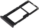 Bandeja SIM dual negra para Samsung Galaxy A06 5G (A066), repuesto para chip roto.