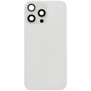 Compra la tapa trasera con placa de acero para iPhone 16 Pro Max en Xela con carga inalámbrica, NFC, MagSafe y magnet en color blanco Titanium.