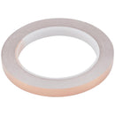 Rollo de papel de cobre adhesivo de 1.0 cm x 20 m, cinta conductiva para reparaciones electrónicas.