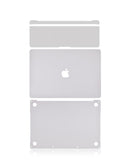 Cubierta 4 en 1 (Superior, Inferior, Teclado, Reposamanos) para MacBook Pro 13" con Touch Bar (A1706 / Finales de 2016 / Mediados de 2017) (Plata)