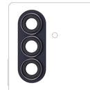 Lente de cámara trasera Jet Black para Samsung Galaxy Z Fold 7 (F966) con aro, repuesto para reparación.