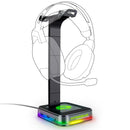 HYPERGEAR RGB COMMAND STATION BASE PARA AUDIFONOS GAMING NEGRO