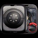 Tapa trasera de repuesto para Apple Watch Series 8 45mm, color Space Black de aluminio.