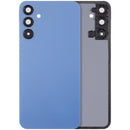 Tapa trasera azul Optimistic para Samsung Galaxy A15 5G con lente de cámara, repuesto sin logo.