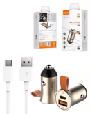 Carga tu dispositivo rápidamente en Quetzaltenango con el cargador de auto LDNIO C509Q PD QC4.0 dual USB A+C.