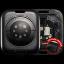 Tapa trasera Apple Watch Series 7 41mm LTE Space Black de acero inoxidable, repuesto original.