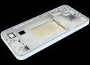 Marco medio Samsung Galaxy A35 5G Iceblue, repuesto original para reparación de chasis SM-A356.