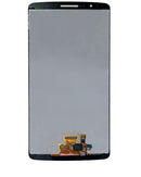Pantalla LCD y digitalizador refurbished negro para LG G3, repuesto ideal para reparación de display roto.